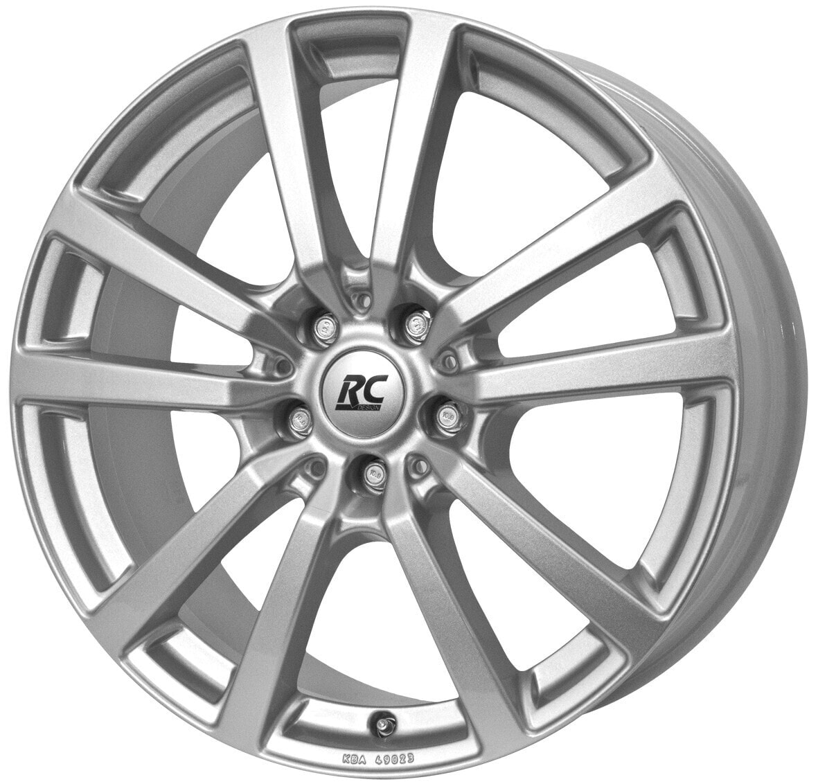 Колесный диск литой RC-Design RC25 kristallsilber lackiert 7.5x17 ET44.5 - LK5/127 ML71.6