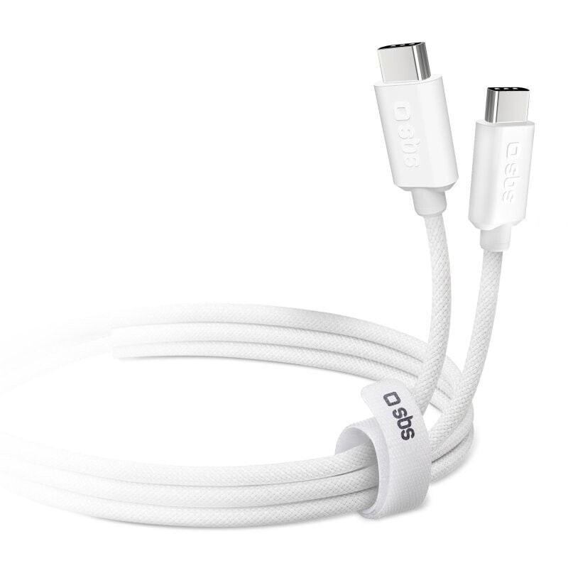 SBS TECABLETISSUETCCG - 1.5 m - USB C - USB C - USB 2.0 - 480 Mbit/s - White