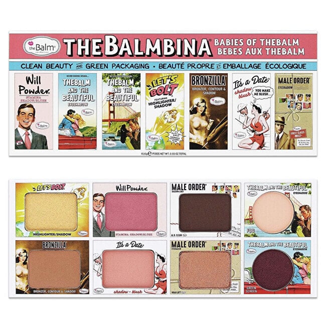 Палитра теней для век theBalm The Balmbina full face palette 15.6 g