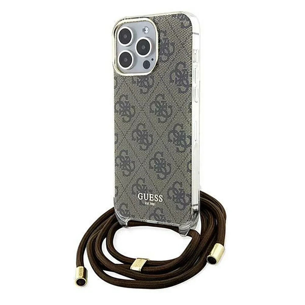 GUESS Guhcp15Lhc4Sew iPhone 15 Pro 6.1 Crossbody Cord 4G Print phone case