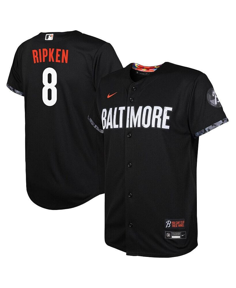 Nike toddler Boys and Girls Cal Ripken Black Baltimore Orioles City Connect Replica Player Jersey