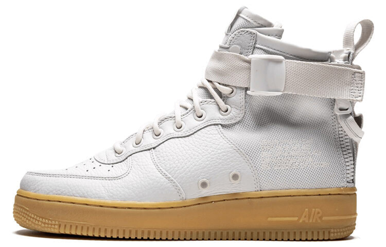 Nike Air Force 1 Mid 军事风 中帮 板鞋 女款 白灰色 / Кроссовки Nike Air Force aa3966-005