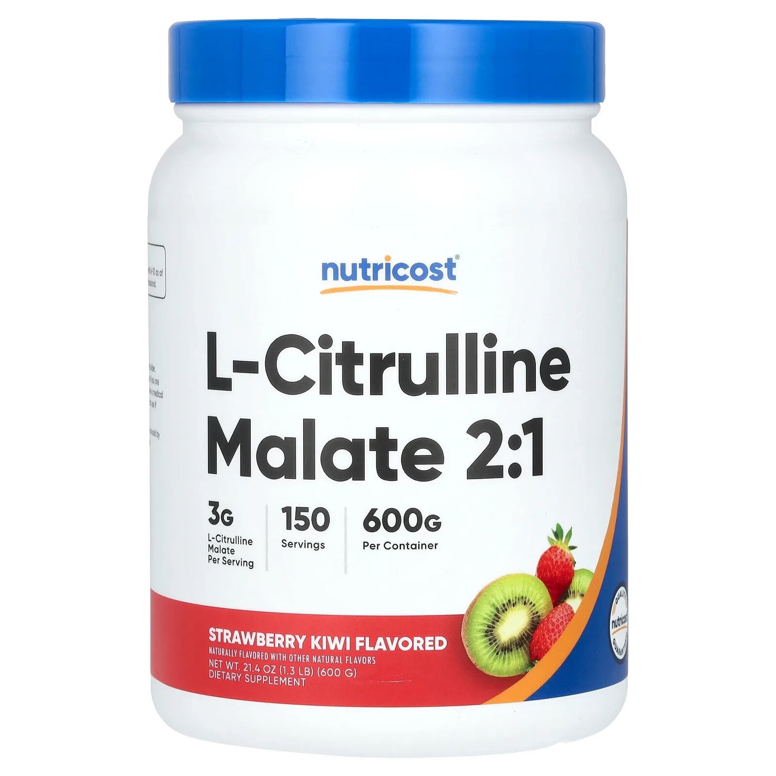 L-Citrulline Malate 2:1, Blue Raspberry, 21.4 oz (600 g)