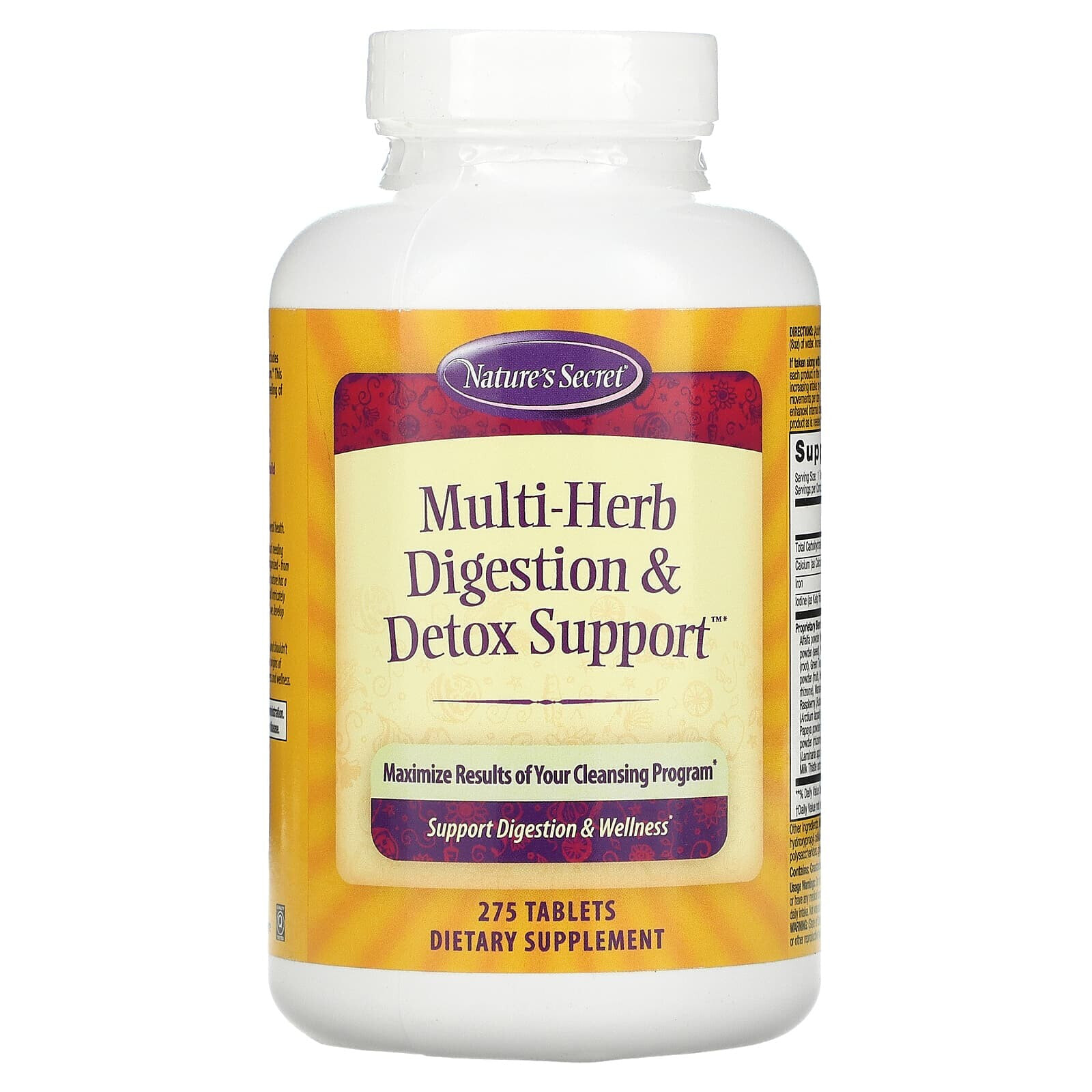 Multi-Herb Digestion & Detox Support, 275 Tablets