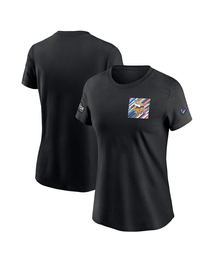 Nike women's Black Minnesota Vikings 2023 NFL Crucial Catch Sideline Tri-Blend T-shirt