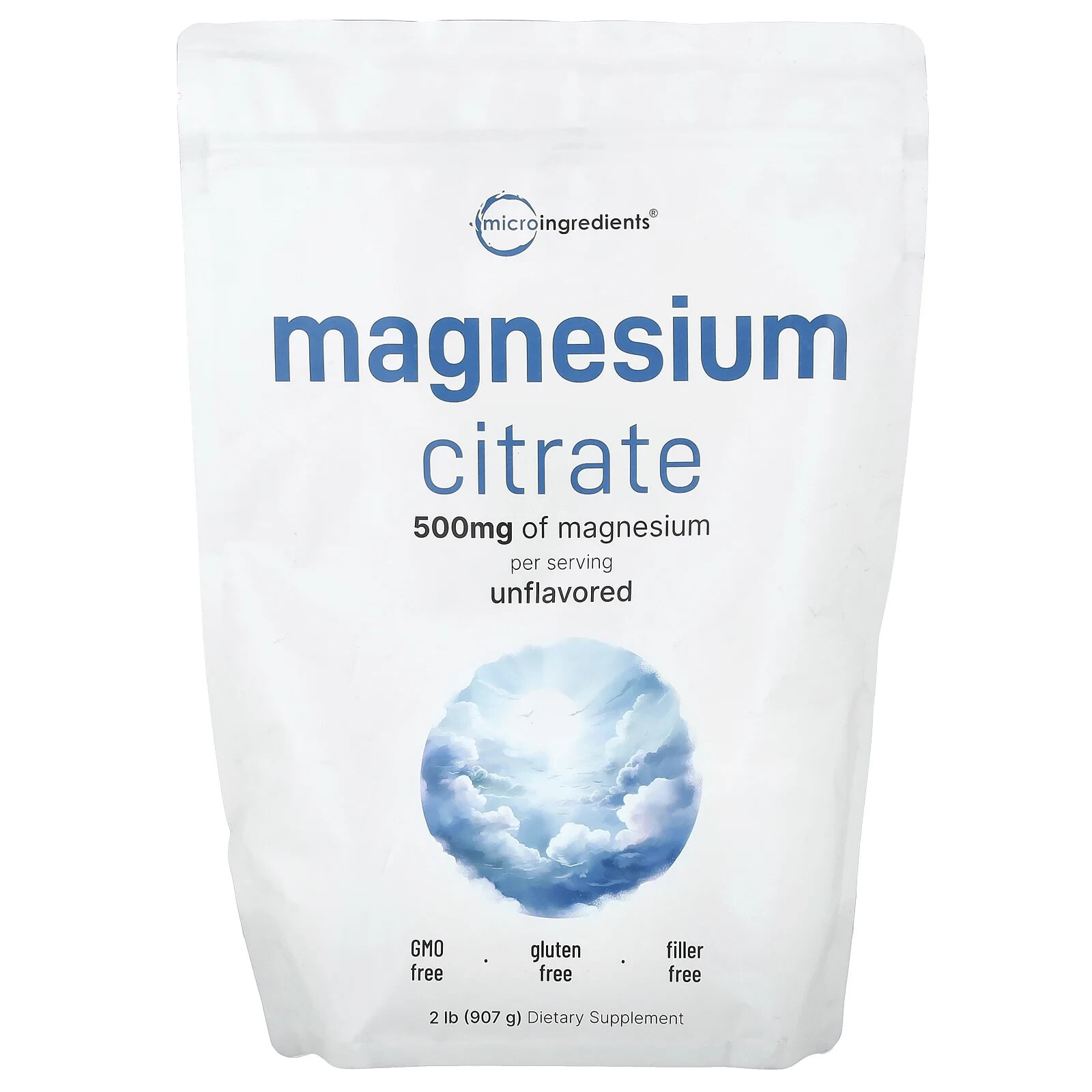 Magnesium Citrate, Unflavored, 2 lb (907 g)