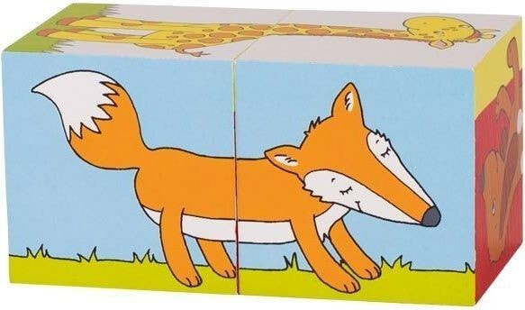 Кубики goki с изображением животных, 2 предмета