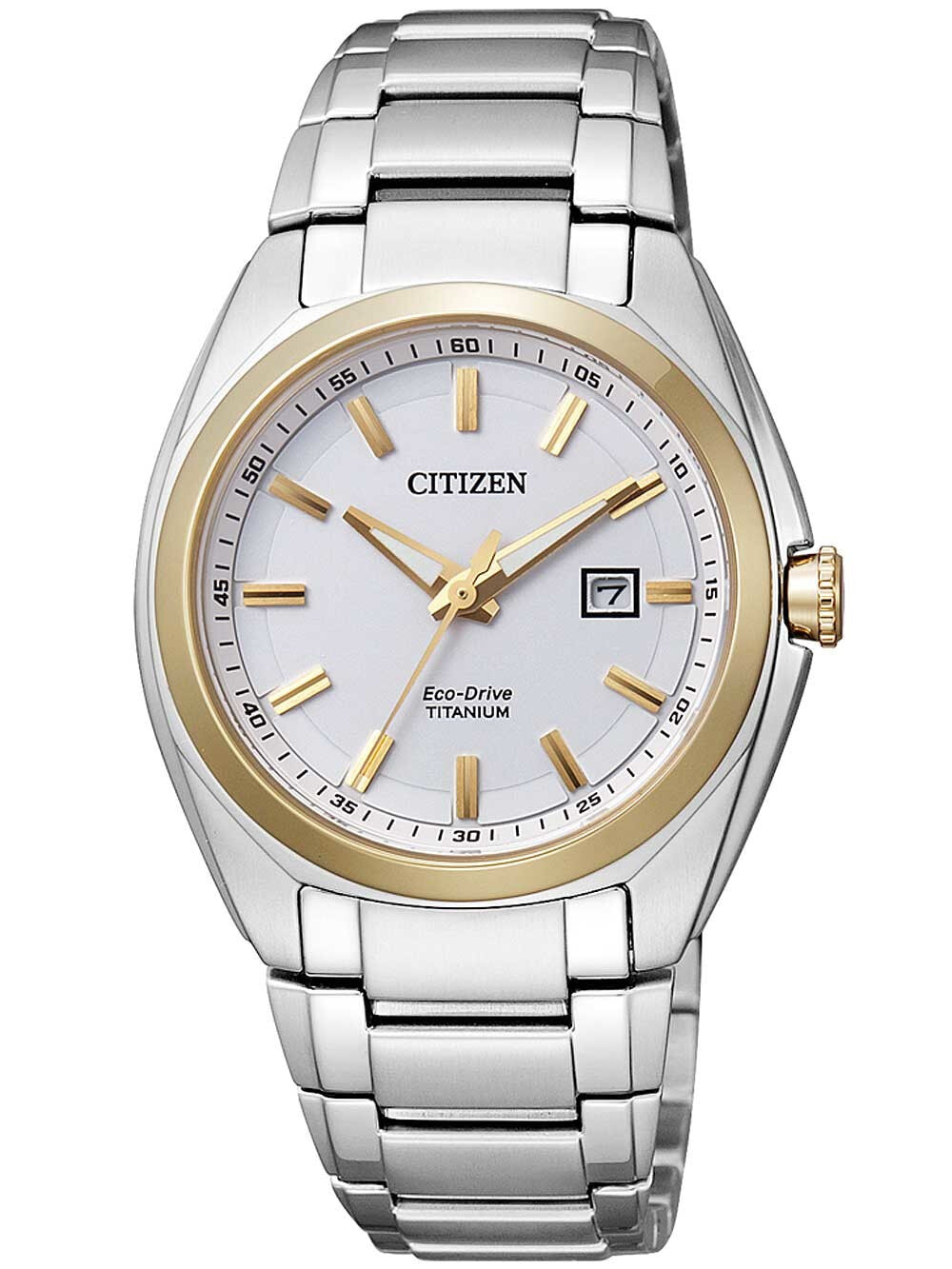 Женские аналоговые часы с классическим металлическим браслетом круглые 34mm 10 ATM Citizen