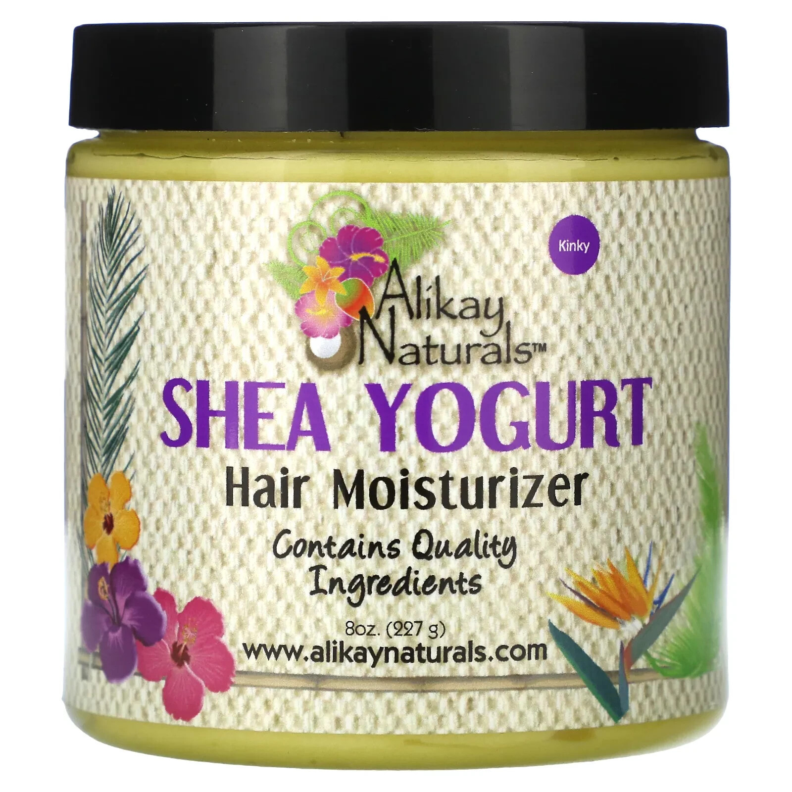 Alikay Naturals, Увлажняющее средство для волос с йогуртом из ши, 227 г (8 унций)