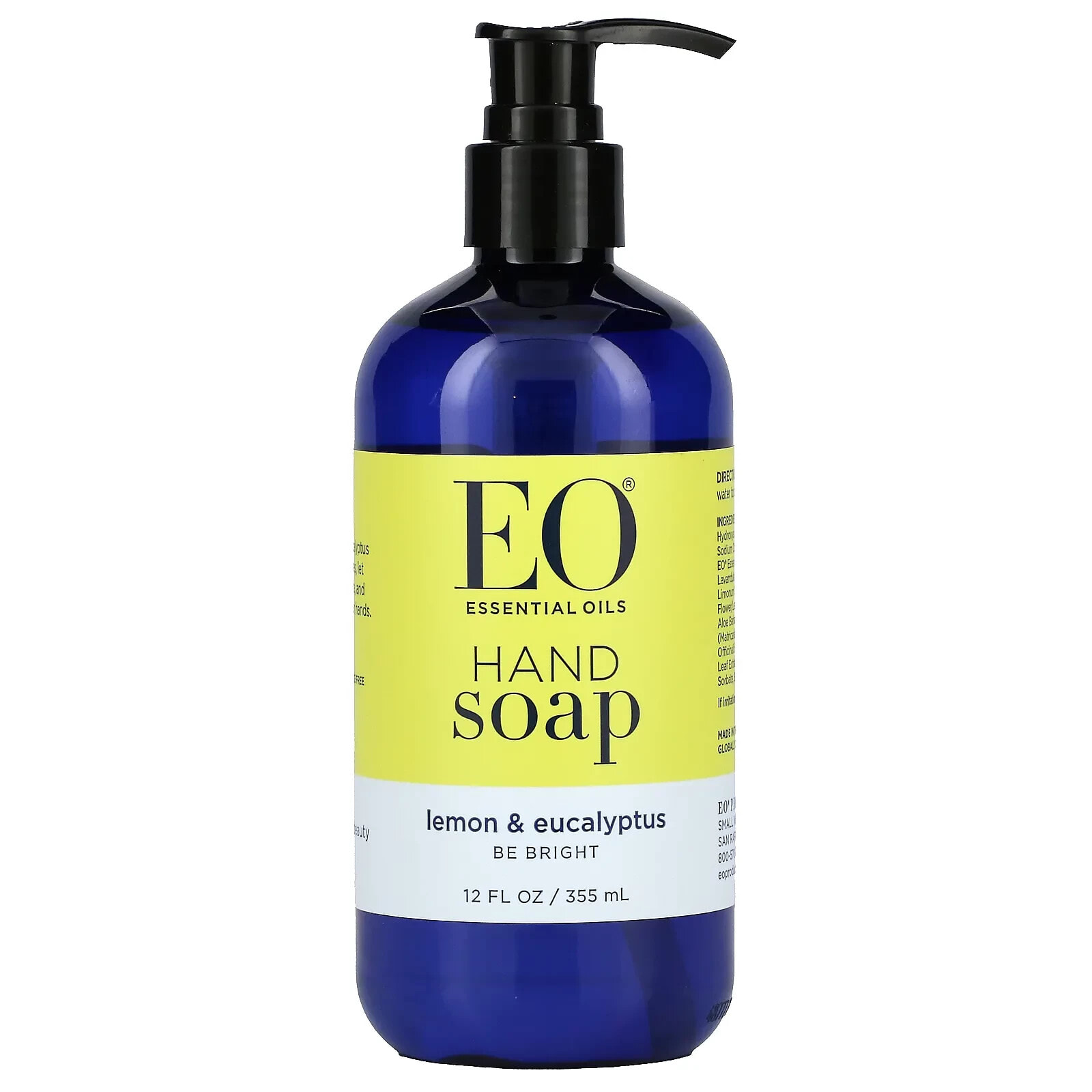 Hand Soap, Energizing Lemon Eucalyptus, 12 fl oz (355 ml)
