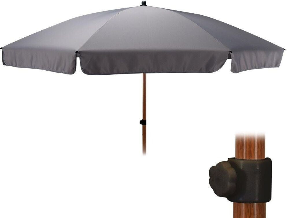 Ambiance Parasol ogrodowy regulowany Szary 200 cm