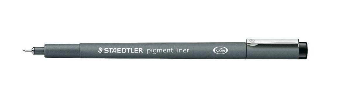 Staedtler Pigment liner Fineliner 0.05mm фломастер Черный 308-005