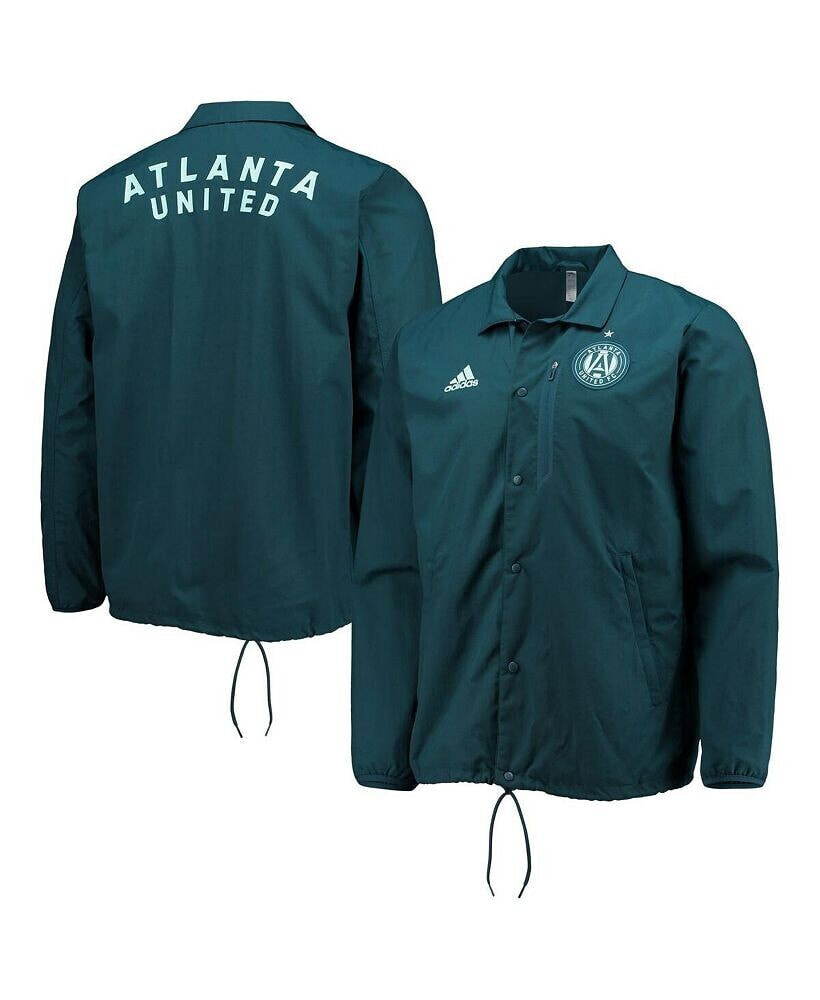 adidas men's Green Atlanta United FC Anthem Full-Snap Jacket