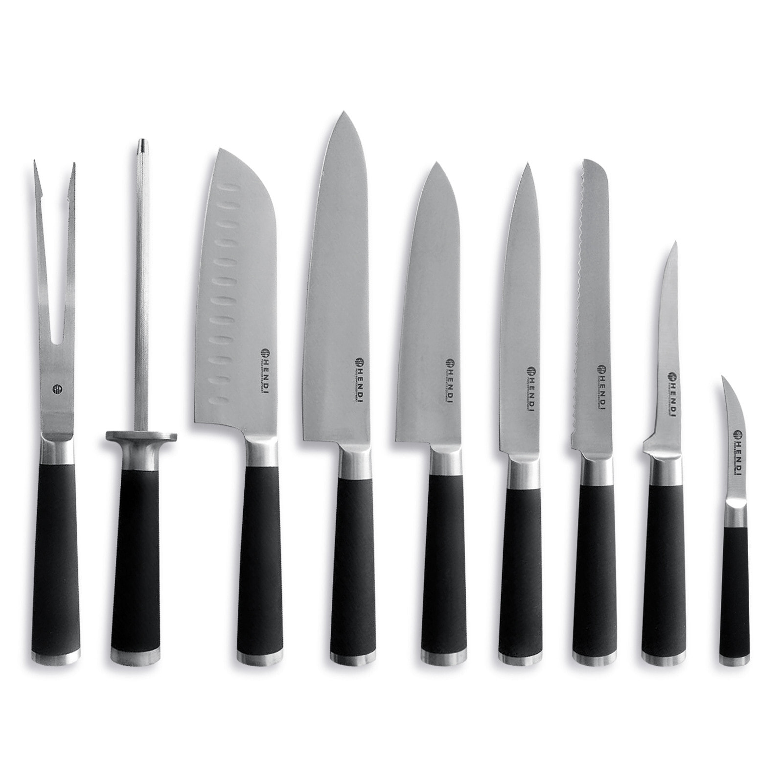 Chef's knife set Kurt Scheller edition 9 pieces - Hendi 975770