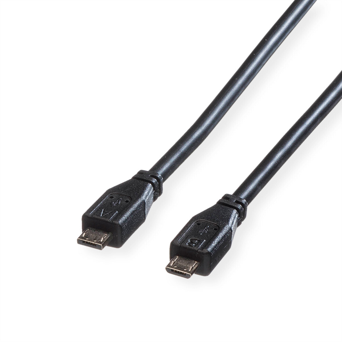 ROLINE 11.02.8753 USB кабель 1,8 m 2.0 Micro-USB A Micro-USB B Черный