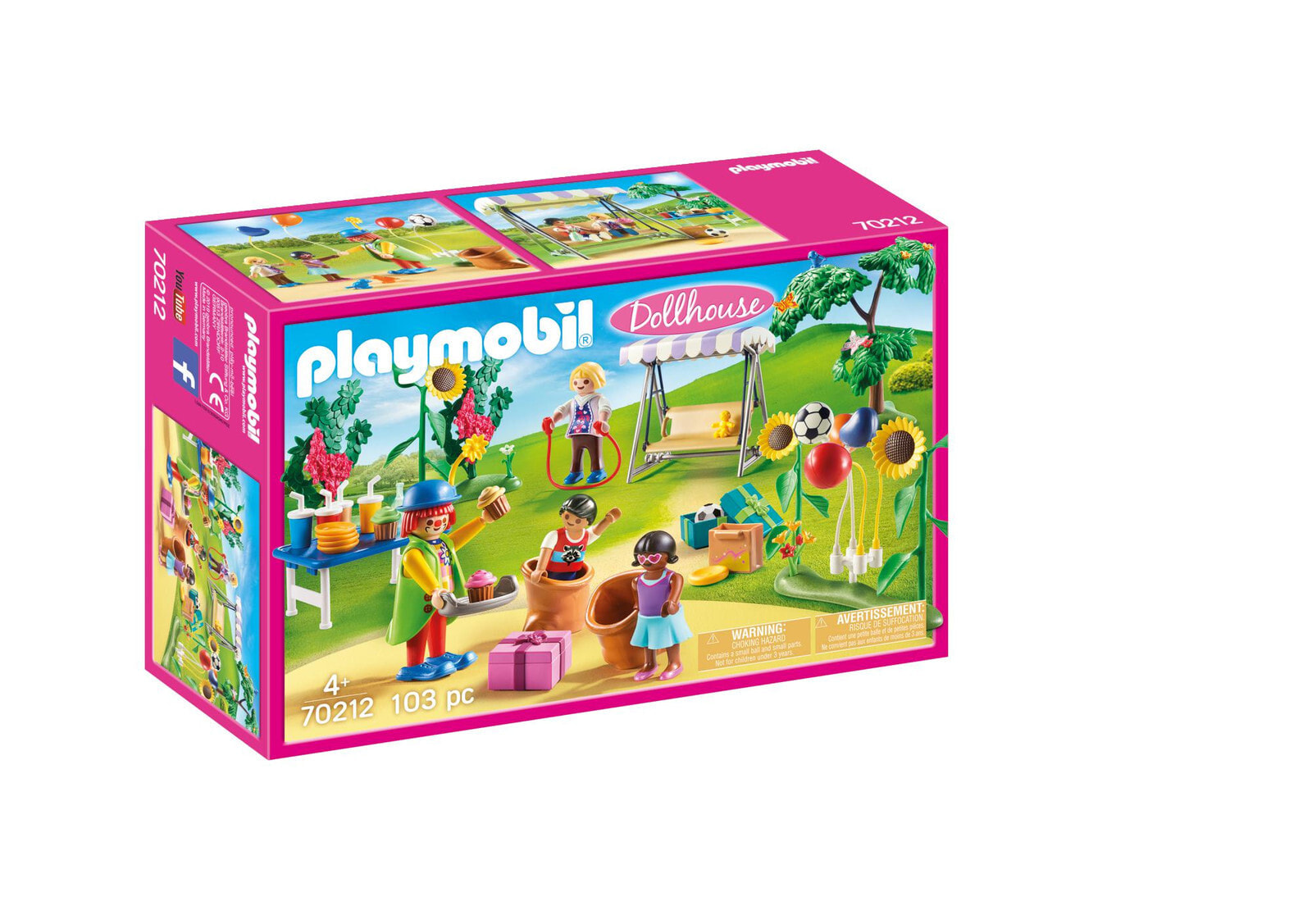 Набор с элементами конструктора Playmobil Dollhouse 70212 Детский день рождения