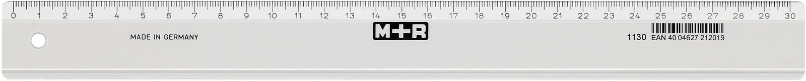 Möbius+Ruppert 1130 - 0000 Настольная линейка Полистрол Прозрачный 30 cm 1 шт 711300000