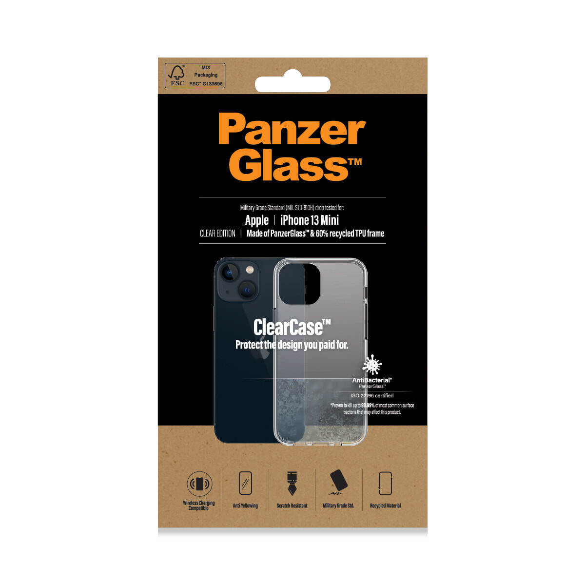PanzerGlass 0312 чехол для мобильного телефона Крышка Прозрачный