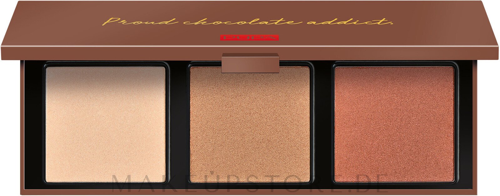 Highlighter-Palette - Pupa Zero Calorie Chocolate Highlighter Palette