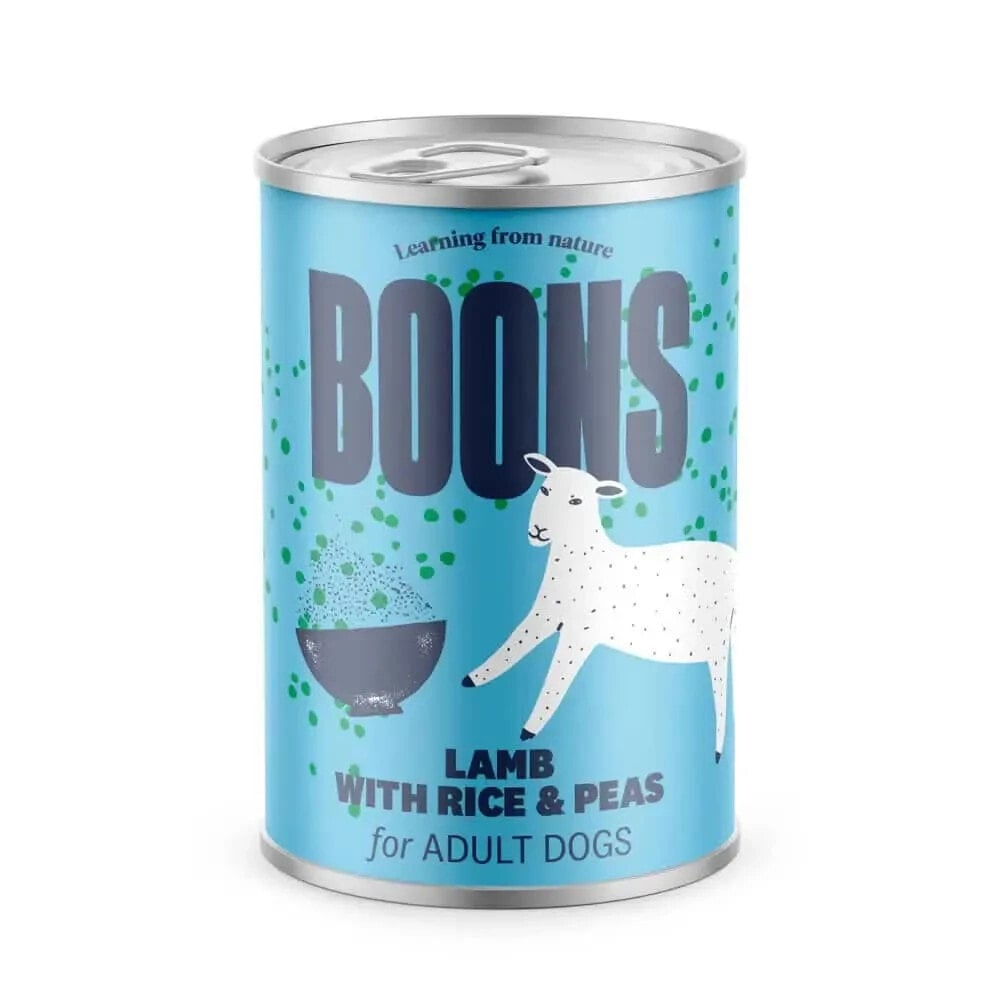 BOONS Adult Lamb Rice Peas 400g Dog Snack 6 Units