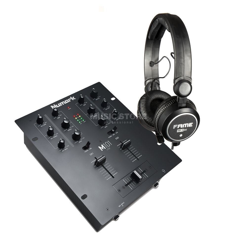 Numark M101 USB Black + HP 1 DJ - Set