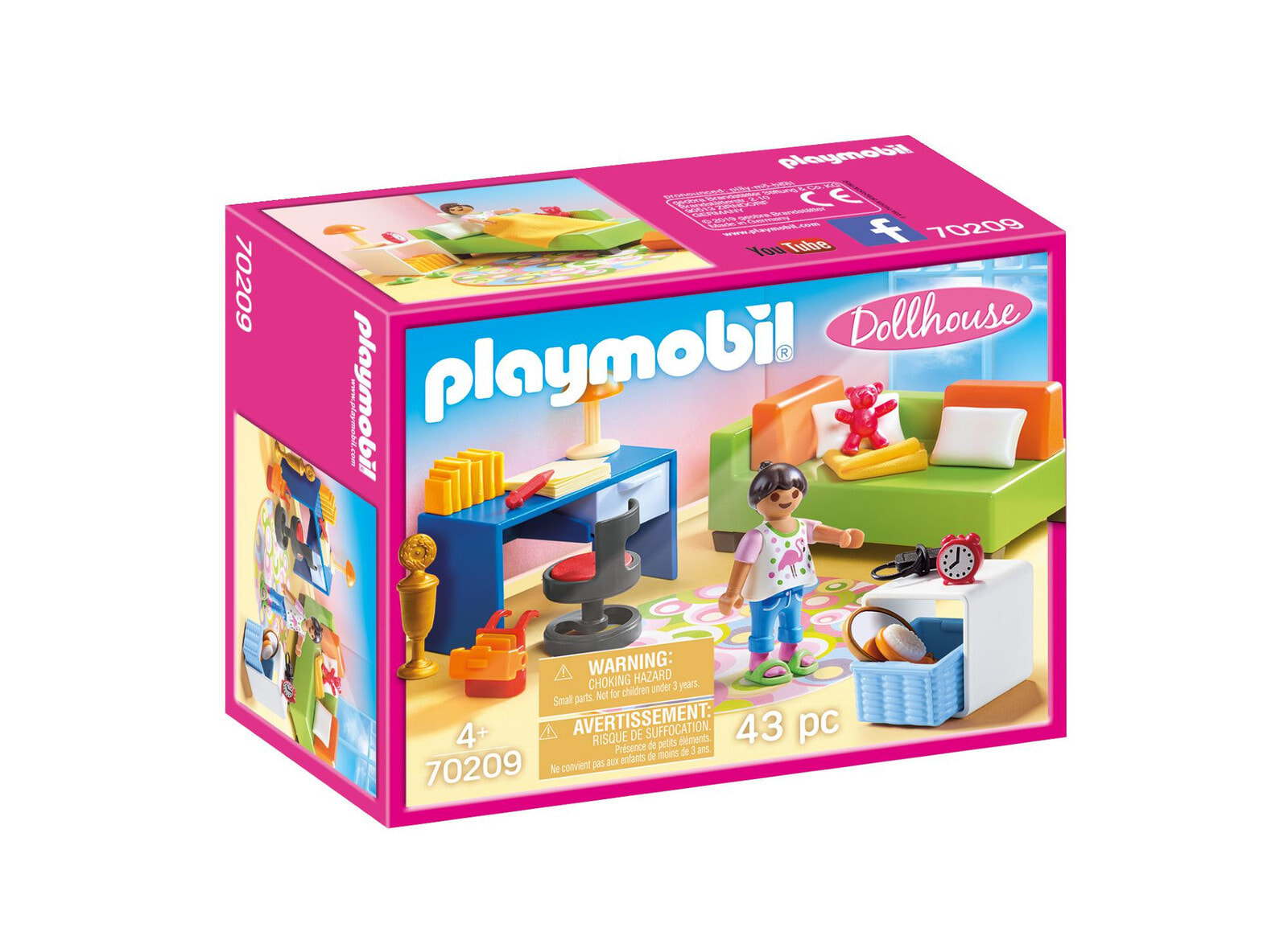 Набор с элементами конструктора Playmobil Dollhouse 70209 Комната подростка
