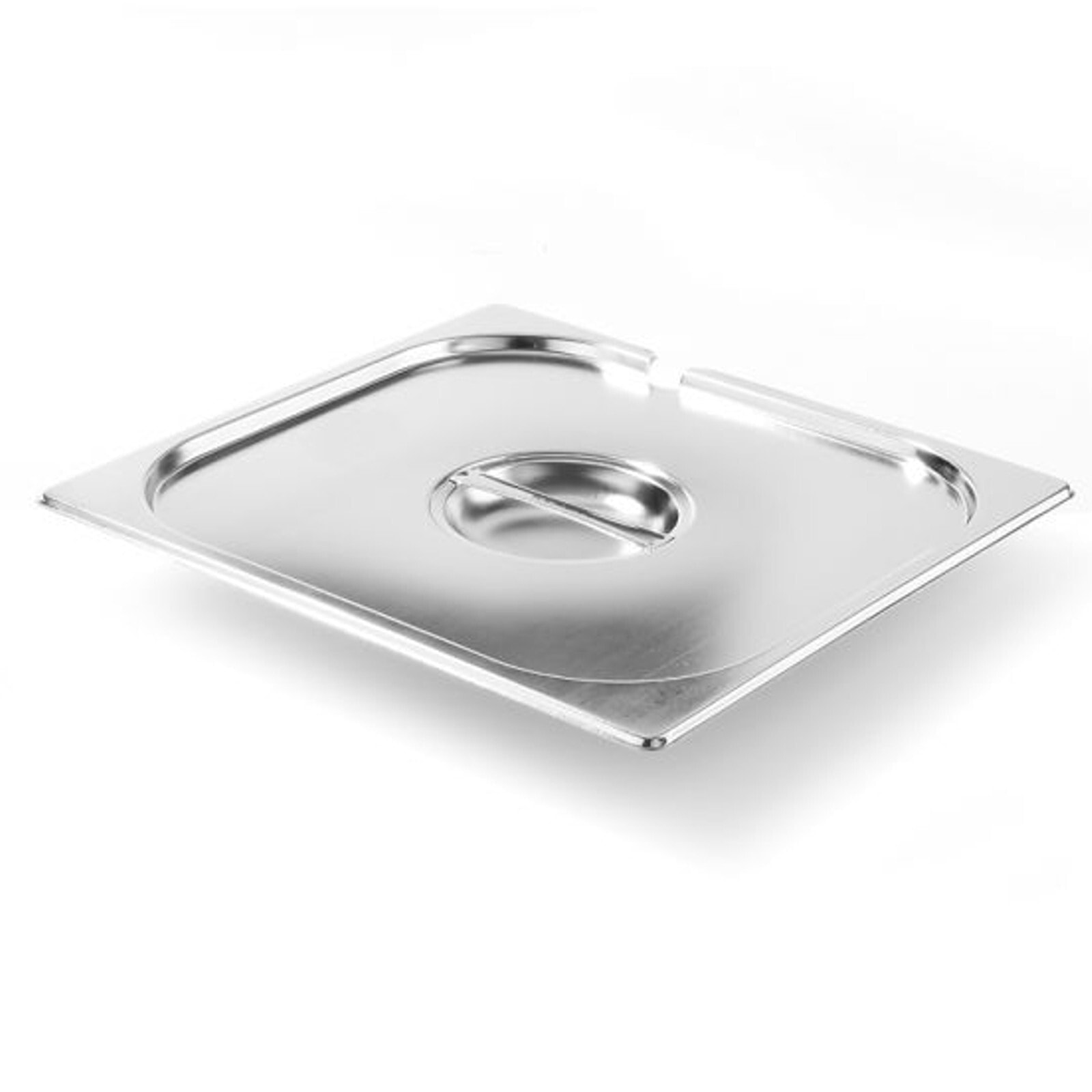 Steel lid for GN Kitchen Line with a cutout for a ladle GN 2/3 - Hendi 806920