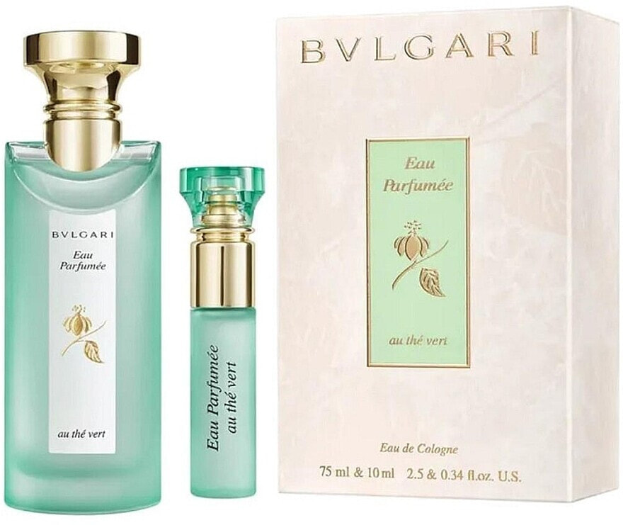 Bvlgari Eau Parfumee au The Vert - Duftset (Eau de Cologne 75 ml + Eau de Cologne Mini 10ml)