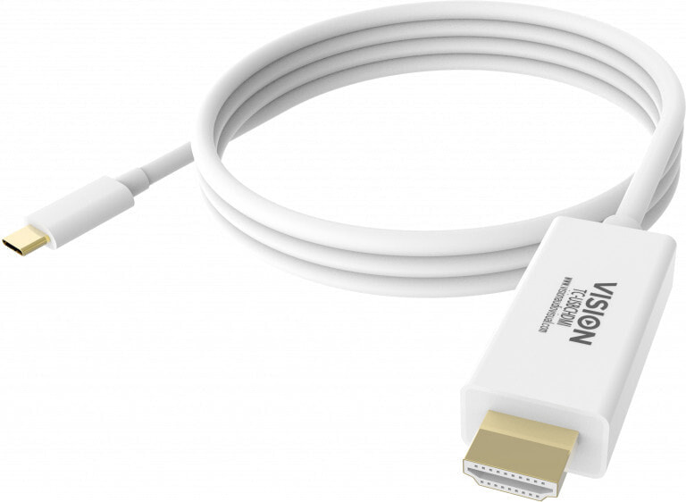 Vision TC 2MUSBCHDMI кабельный разъем/переходник HDMI USB-C Белый