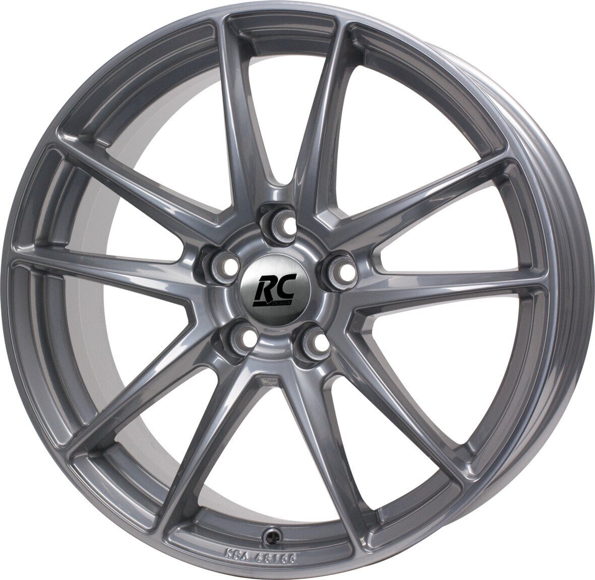 Колесный диск литой RC-Design RC22 super-chromsilber lackiert 7.5x17 ET52.5 - LK5/112 ML66.6