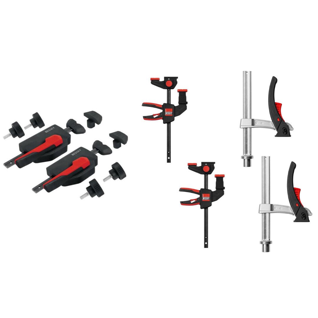 Bessey Aktion-Set: 3x2 WNS-MFT-Set für Multifunktionstische mit 20 mm Lochung