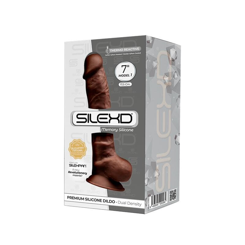 Dildo Dual Density Mod. 1 - 7 Brown