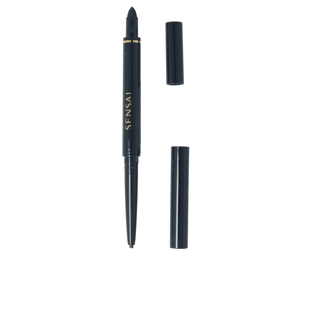 Kanebo LASTING EYELINER pencil 02-deep brown Стойкий  автоматический карандаш для подводки глаз с губкой для растушовки -темно-коричневый 0,1 г