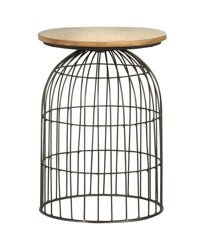 Coaster Home Furnishings round Accent Table with Bird Cage Base