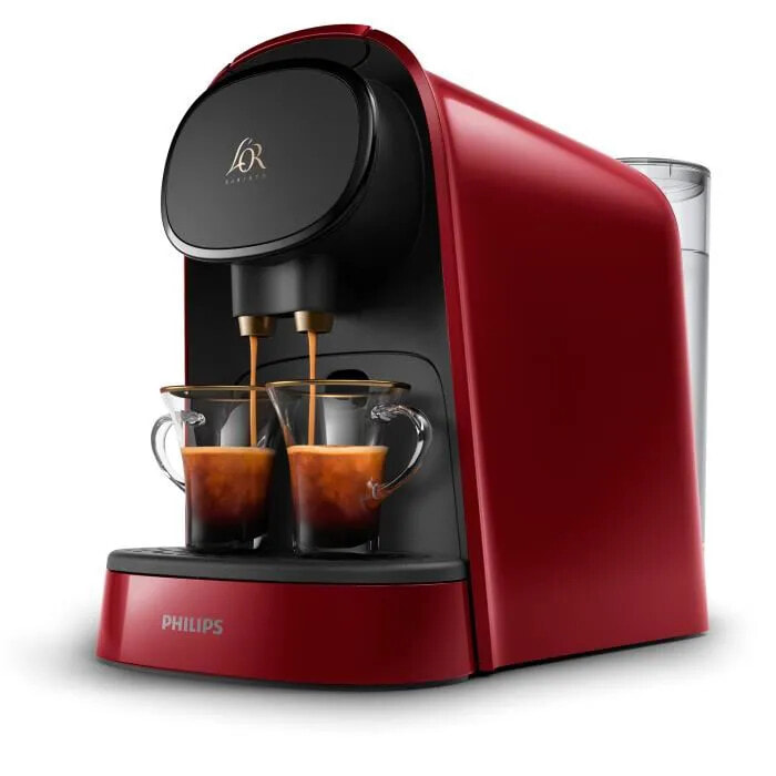 Кофеварка или кофемашина PHILIPS L'Or Barista LM8012 / 51 Doppel-Espressokapsel-Kaffeemaschine - Rot + 9 Kapseln