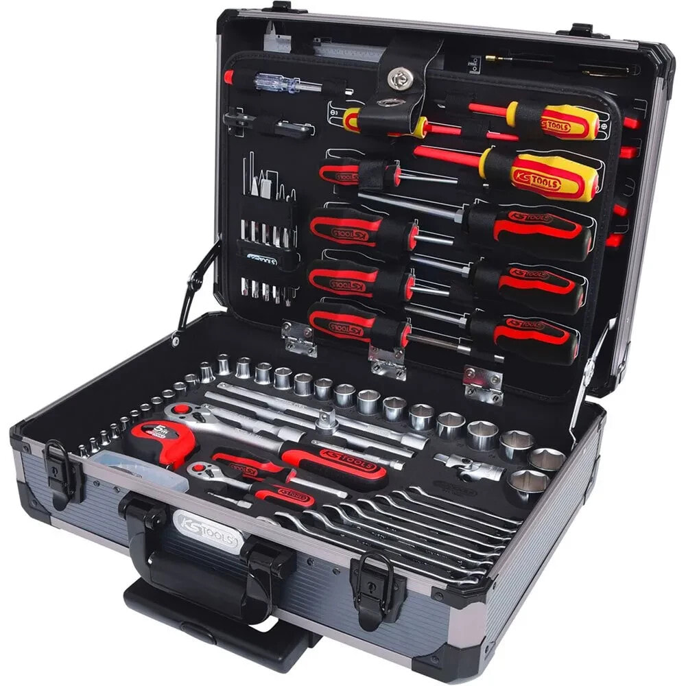 KS TOOLS 1/4 +1/2 Universal Tool-Set 130 Pieces 911.0630