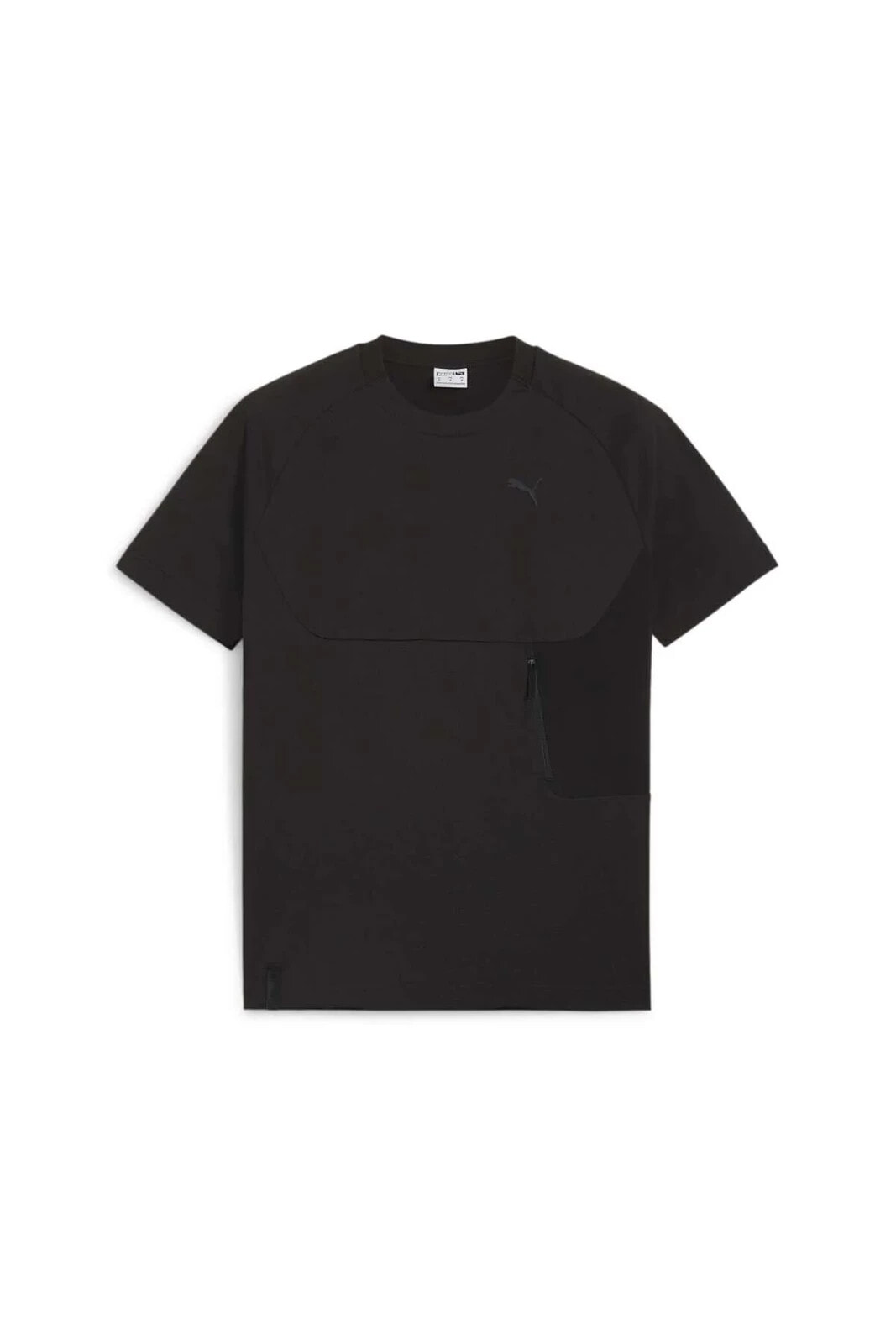 Tech Pocket Erkek Siyah T-shirt