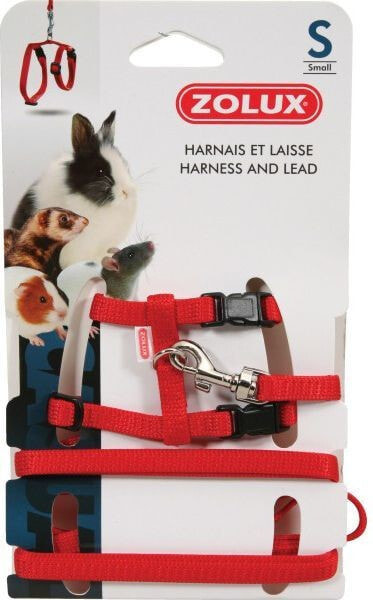 Zolux Harness and leash for rat S, red color