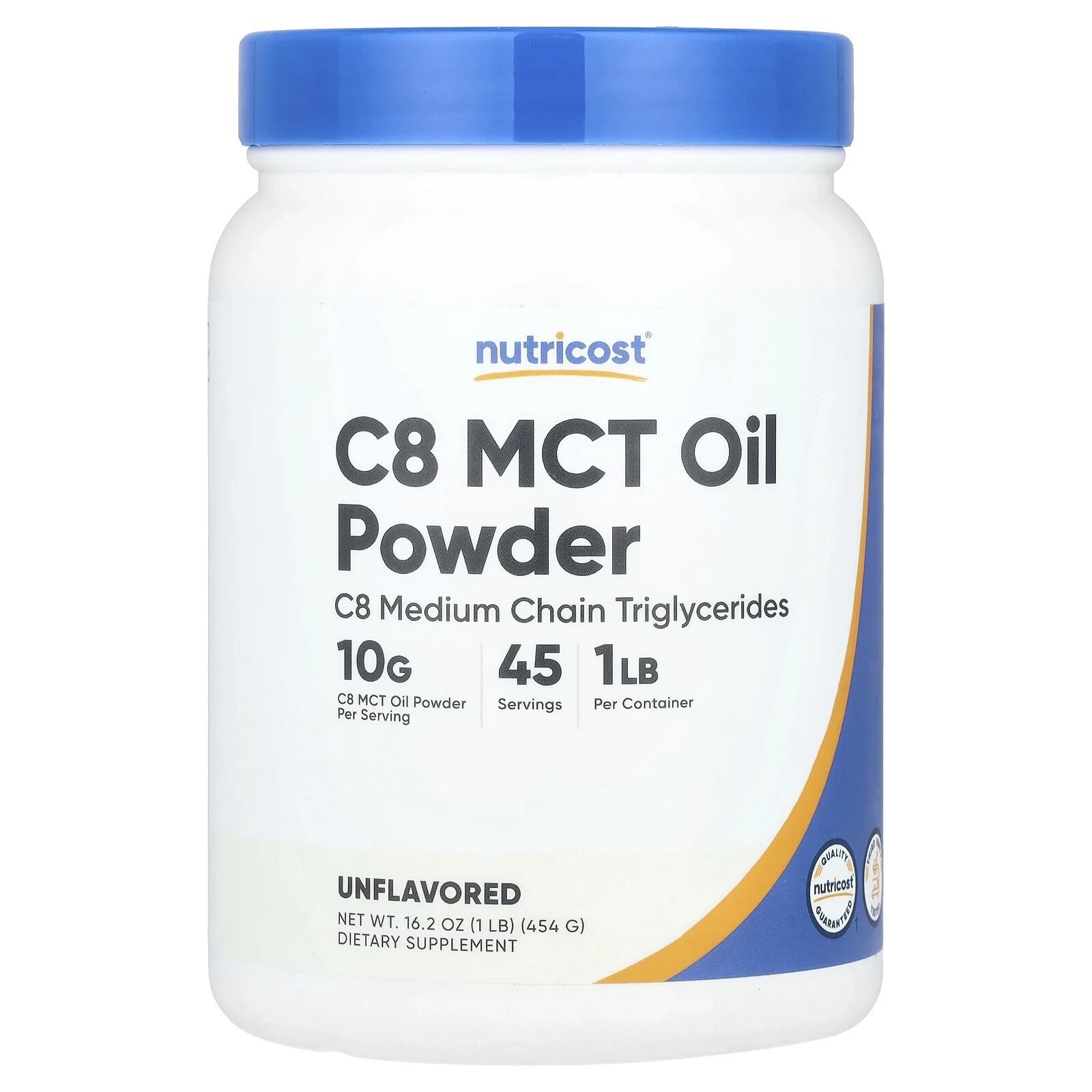 C8 MCT Oil Powder, Unflavored, 8.1 oz (227 g)