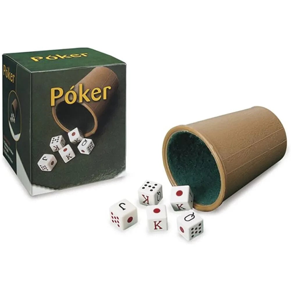 CAYRO Poker Casino Dice Lined Cup Board Game