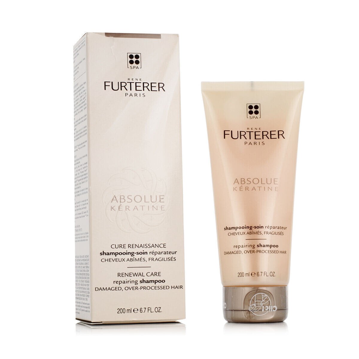 Безсульфатный шампунь Rene Furterer ABSOLUE KERATINE renewal shampoo sulfate-free 200 ml