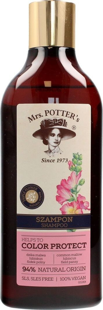Mrs. Potters Triple Flower Color Protect Shampoo Бессульфатный шампунь для защиты цвета окрашенных волос 390 мл