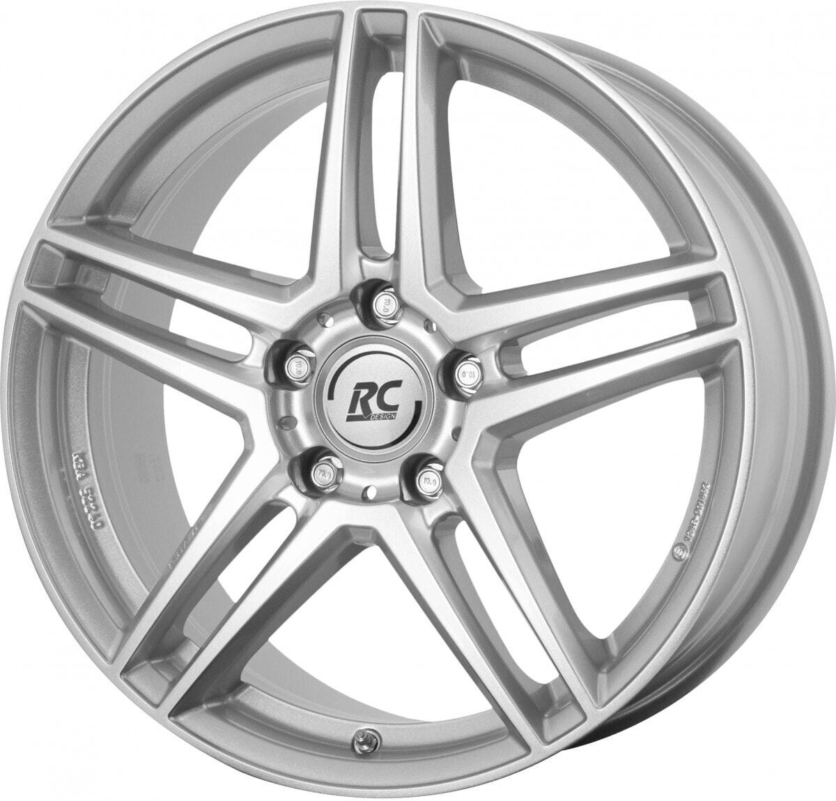 Колесный диск литой RC-Design RCD17 kristallsilber lackiert 6.5x16 ET38 - LK5/112 ML66.6