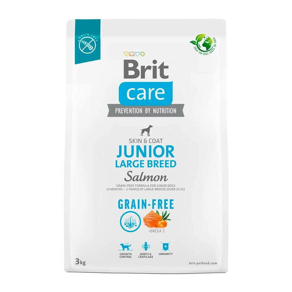 BRIT Young Dog 3 Months-2 Years Large Breeds Over 25kg Care Dog Grain-Free Junior Large Salmon 3kg Dog Food