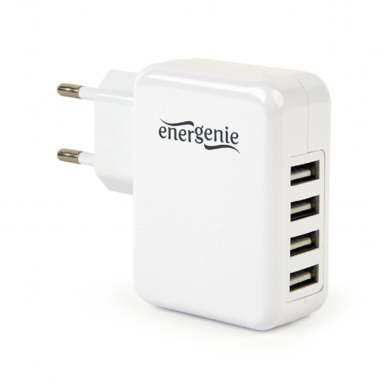 EnerGenie EG-U4AC-02 зарядное устройство для мобильных устройств Для помещений Белый