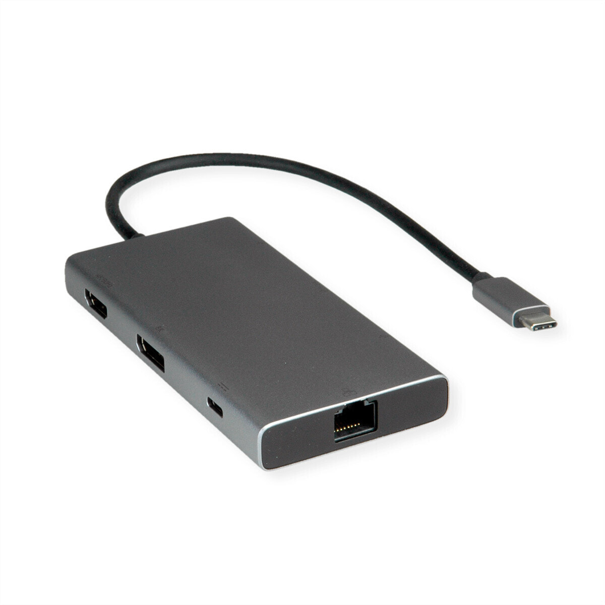 VALUE USB-C Dock HDMI+DP+GbE+ 2xA+ 1xC+ PD 4K60 - Digital - Digital/Display/Video