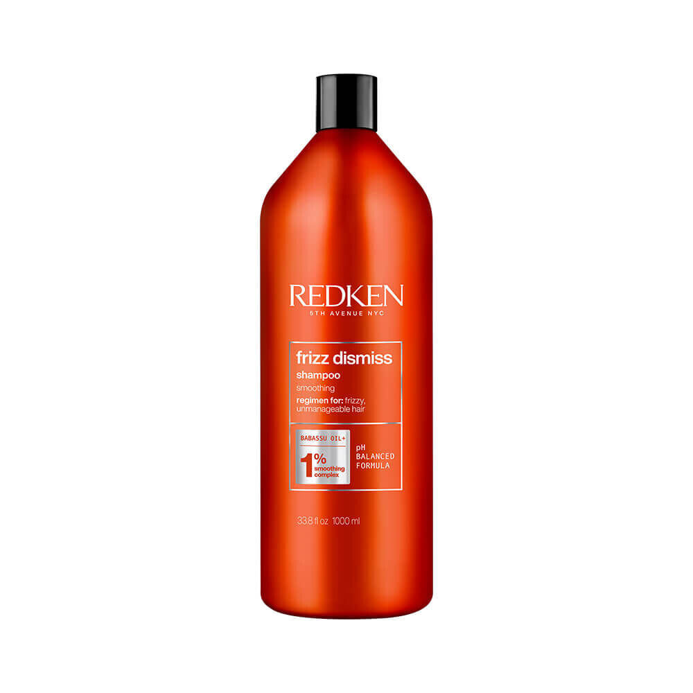 Redken Frizz Dismiss Shampoo Разглаживающий шампунь с маслом бабассу для непослушных и пушащихся волос 1000 мл