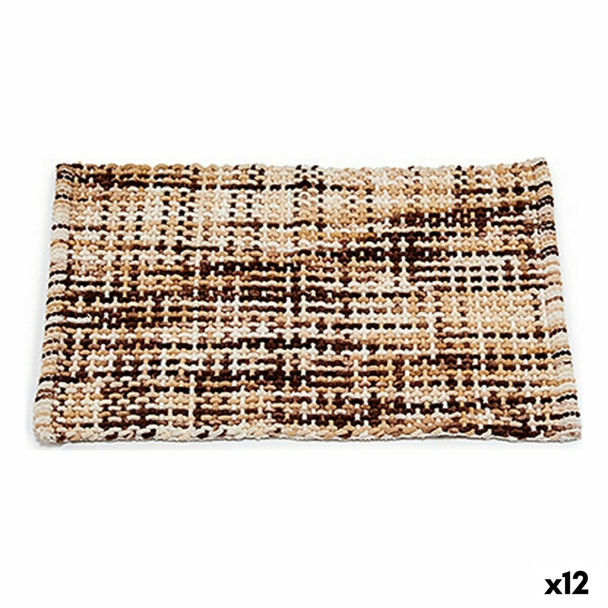 Bath rug 50 x 80 cm Brown (12 Units)