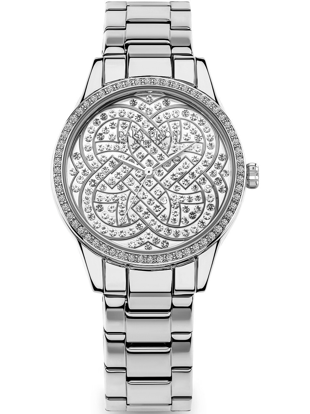 Женские наручные кварцевые часы DAISY DIXON  ремешок нержавеющая сталь, базель и циферблат  декорирован камнями.