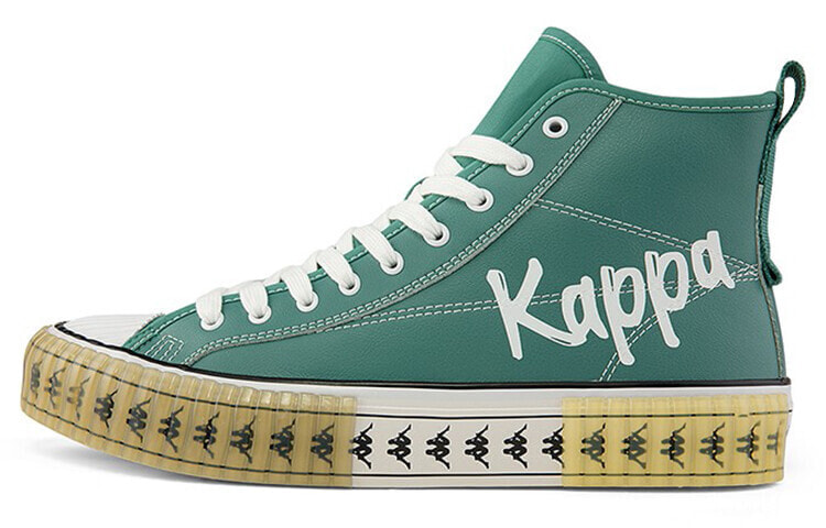 Kappa 串标 加绒 保暖 高帮 板鞋 男女同款 蓝白 / Кроссовки Kappa K0AZ5VS56D-890 Casual Shoes